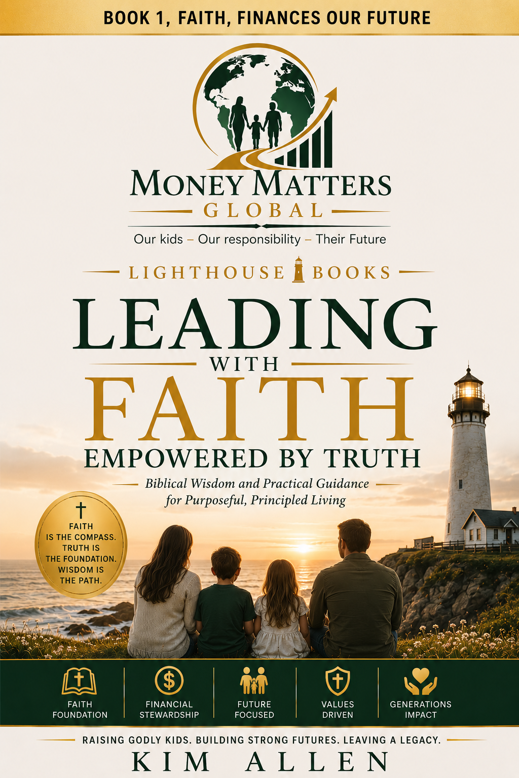 Leading with Faith by Kim Allen book cover